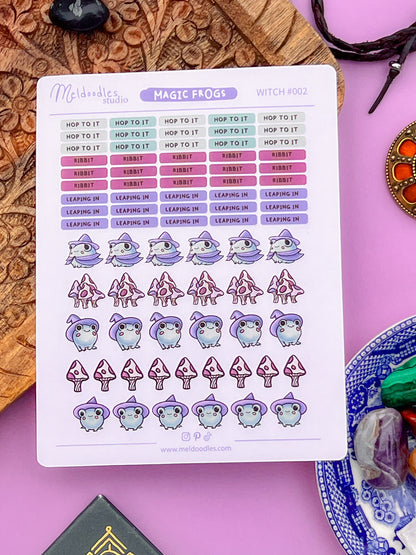 Frog Witch Stationery Gift Set – Hoakus Croakus Deluxe Planner & Sticker Bundle