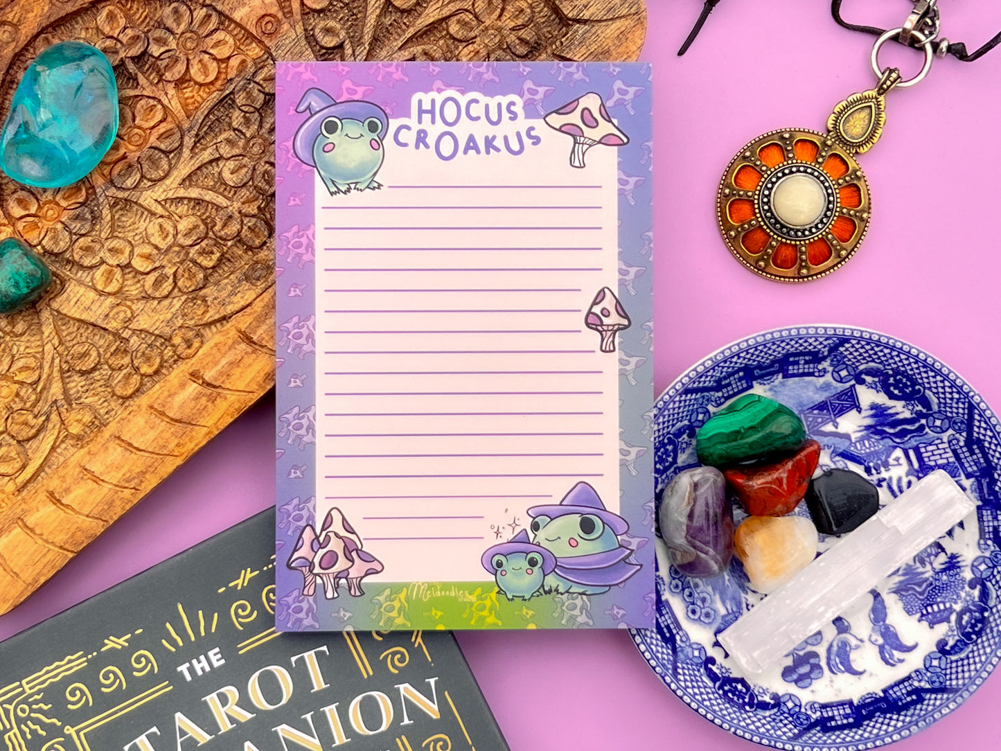 Frog Witch Stationery Gift Set – Hoakus Croakus Deluxe Planner & Sticker Bundle