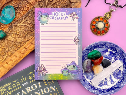 Frog Witch Stationery Gift Set – Hoakus Croakus Deluxe Planner & Sticker Bundle