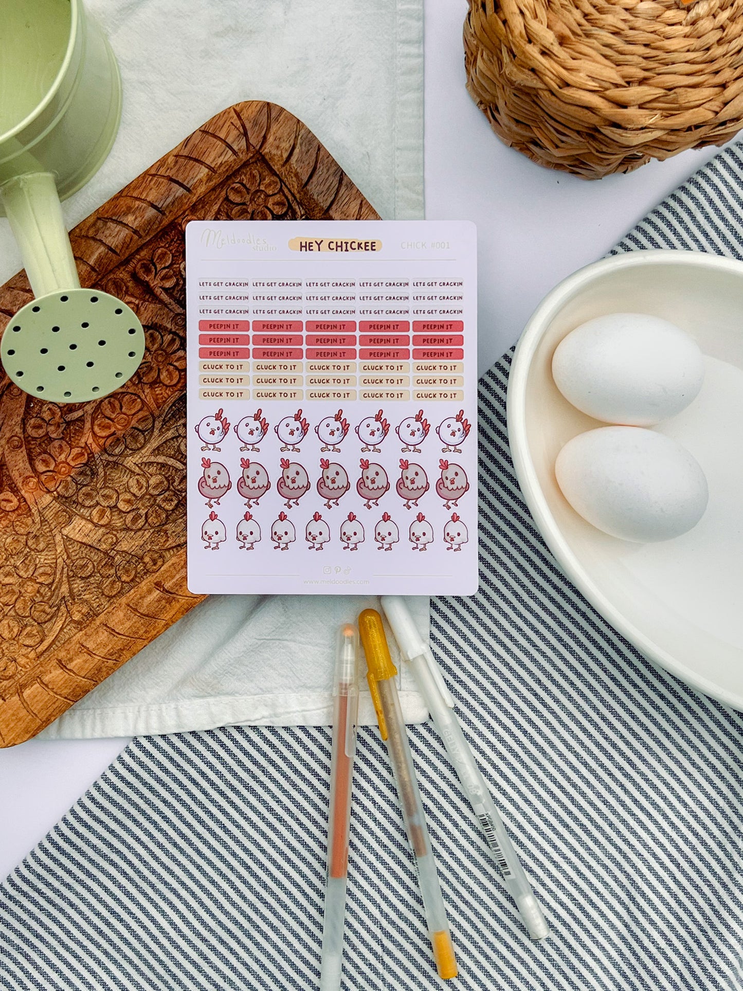 Chicken Stationery Gift Set – Deluxe Planner & Sticker Bundle