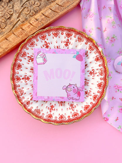 Strawberry Milk Cow Stationery Gift Set – Deluxe Planner & Sticker Bundle