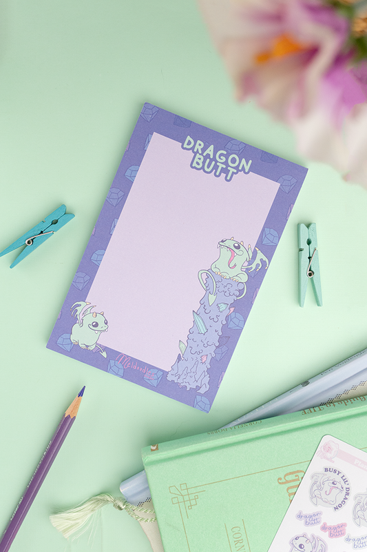 Dragon Butt Notepad By Meldoodles