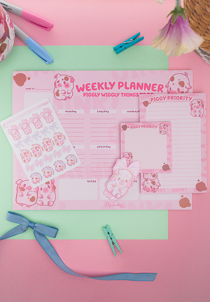 Little Piggy Stationery Gift Set – Deluxe Planner & Sticker Bundle