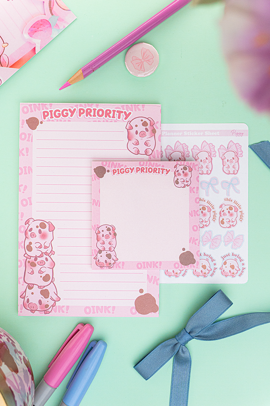 Little Piggie Stationery Gift Set- Mini Planner Bundle