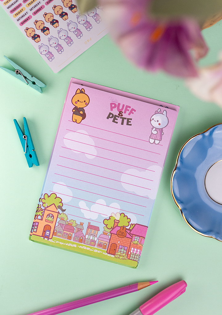 Puff & Pete Stationery Gift Set - Mini Planner Bundle