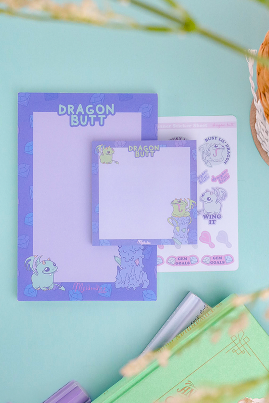 Cute Little Dragon Stationery Gift Set – Mini Planner Bundle
