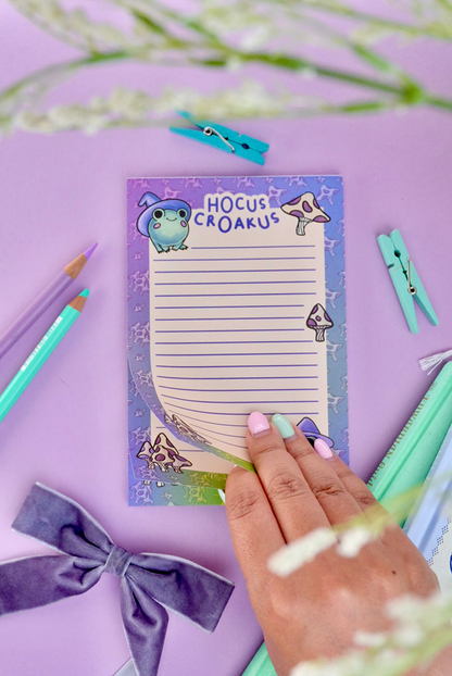 Hocus Croakus Frog Witch Stationery Gift Set - Mini Planner Bundle