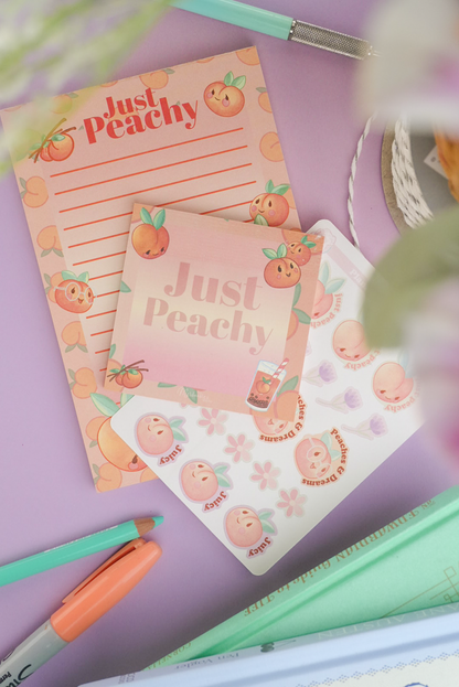Just Peachy Stationery Gift Set – Mini Planner Bundle
